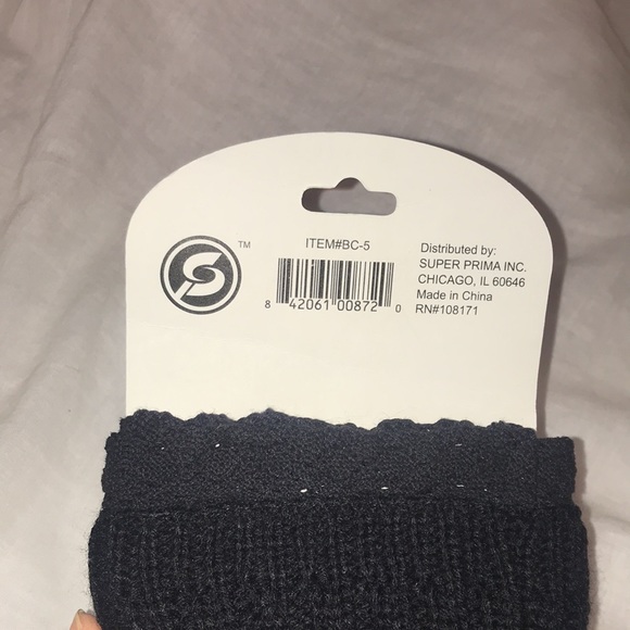 Black Boot Cuffs 1 Pair - Picture 3 of 4